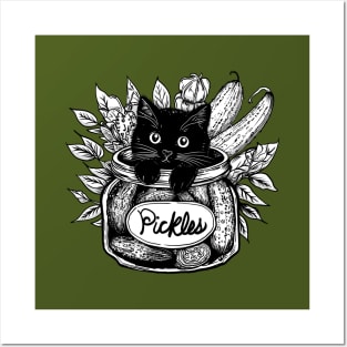 Kitty in a Pickle Jar Posters and Art